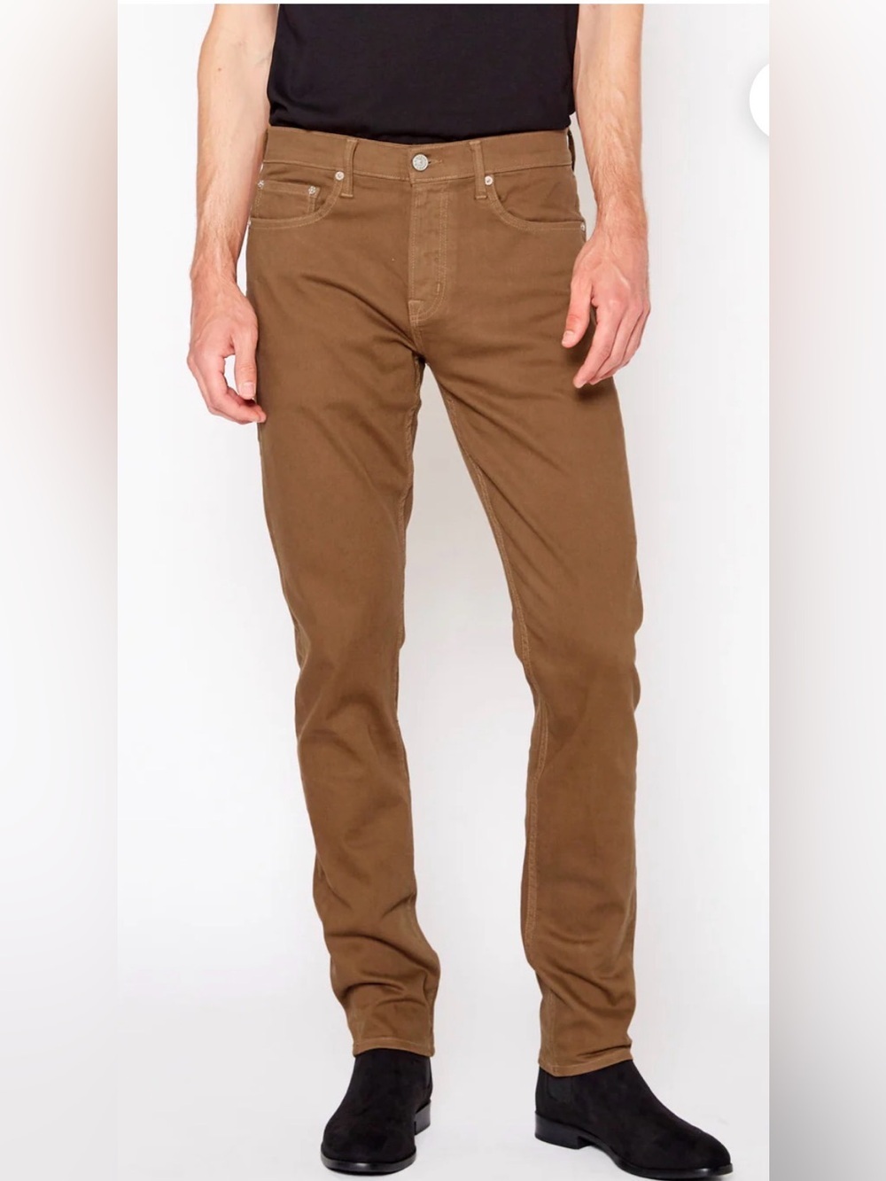 Noend Jeans MEN’S 33x33 Brown Slim Fit‎ Stretch Casual Denim USA Made